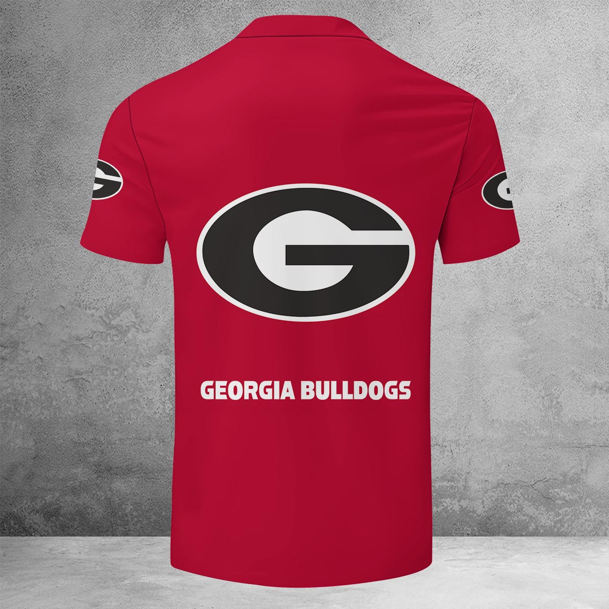 Sportswearmerch Georgia Bulldogs NCAA Lapel Zip Polo Shirt For Fan