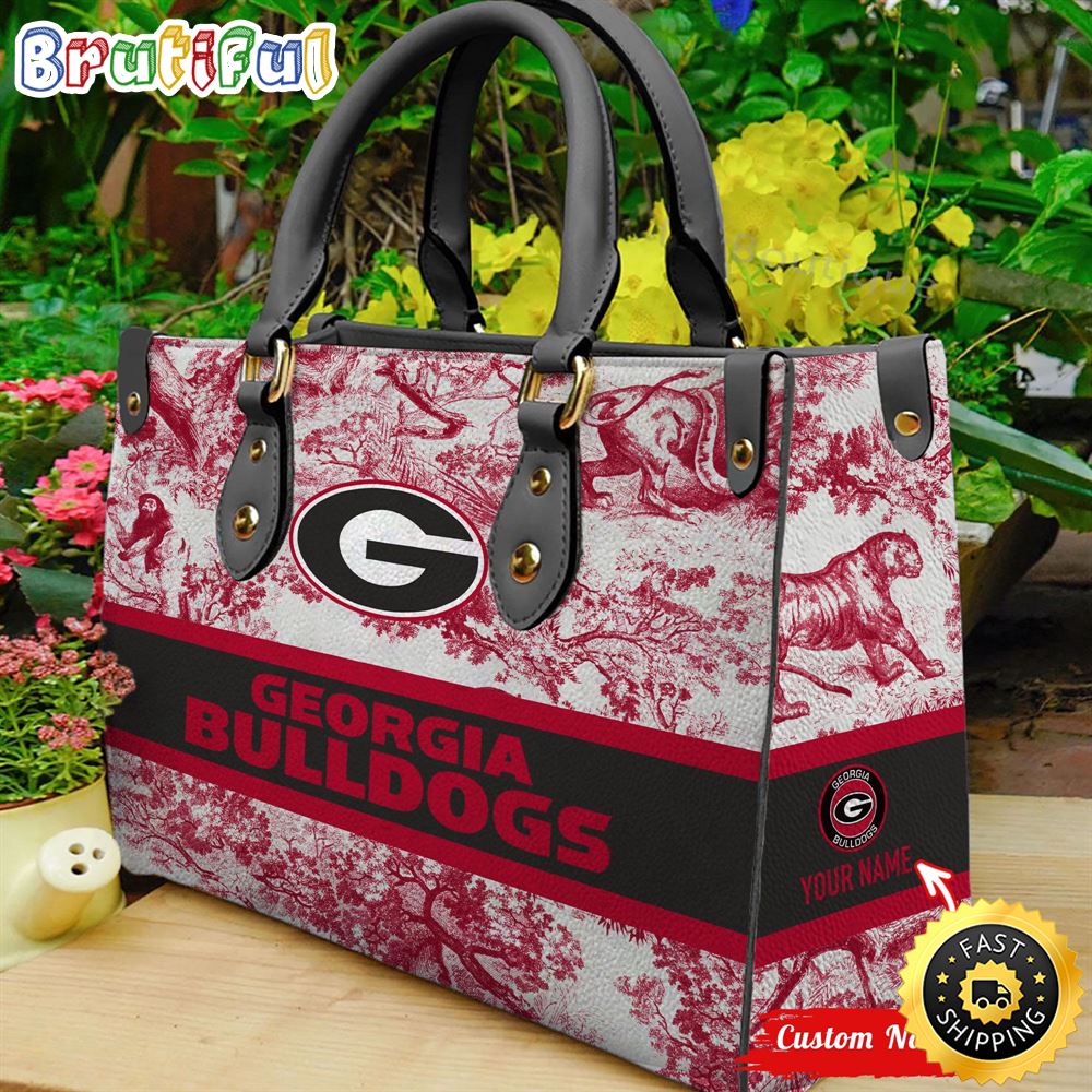 Sportswearmerch Georgia Bulldogs NCAA Leather Handbag For Fan