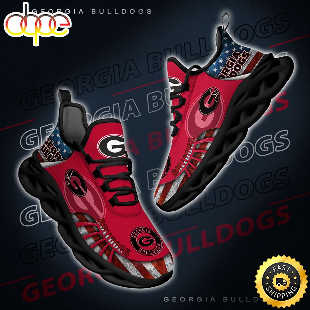 Sportswearmerch Georgia Bulldogs NCAA Max Soul Shoes Sneakers For Men And Women