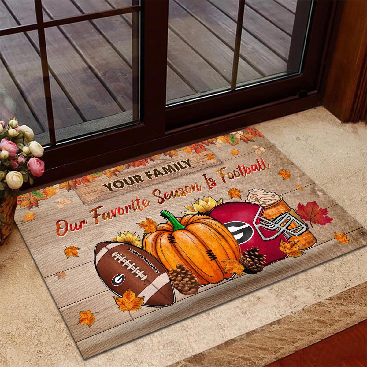 Sportswearmerch Georgia Bulldogs NCAA Our Favorite Season is Football Doormat For Fan