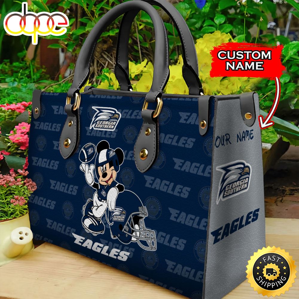 Sportswearmerch Georgia Southern Eagles NCAA Mickey Leather Bag For Fan