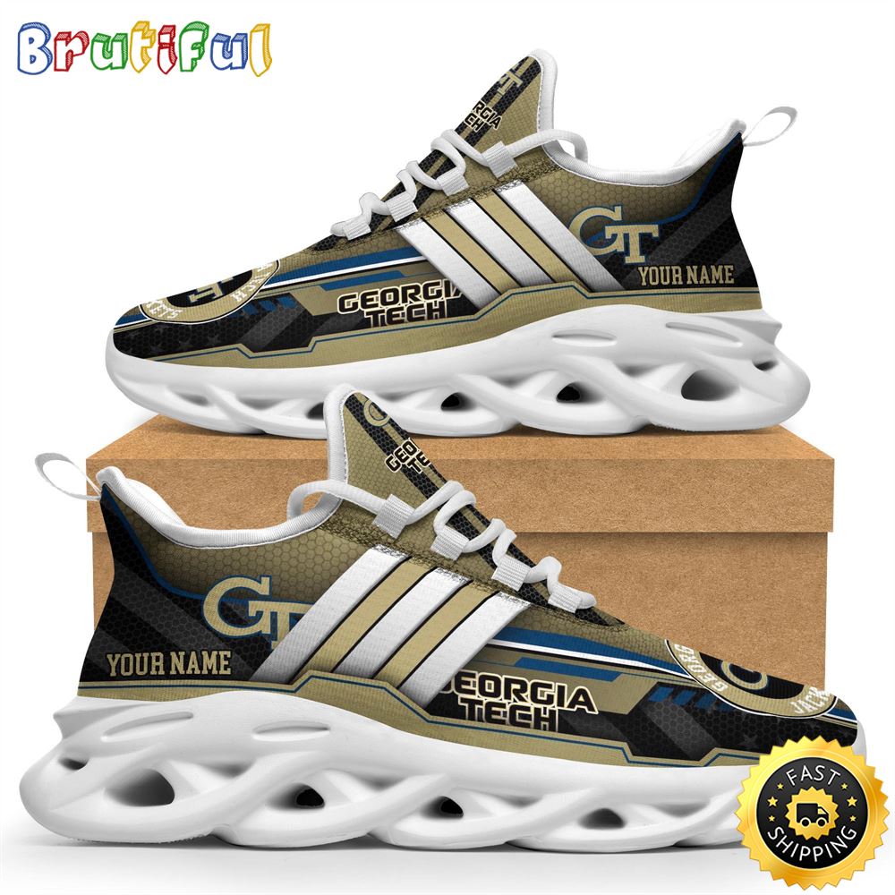 Sportswearmerch Georgia Tech Yellow Jackets NCAA Max Soul Shoes For Fan