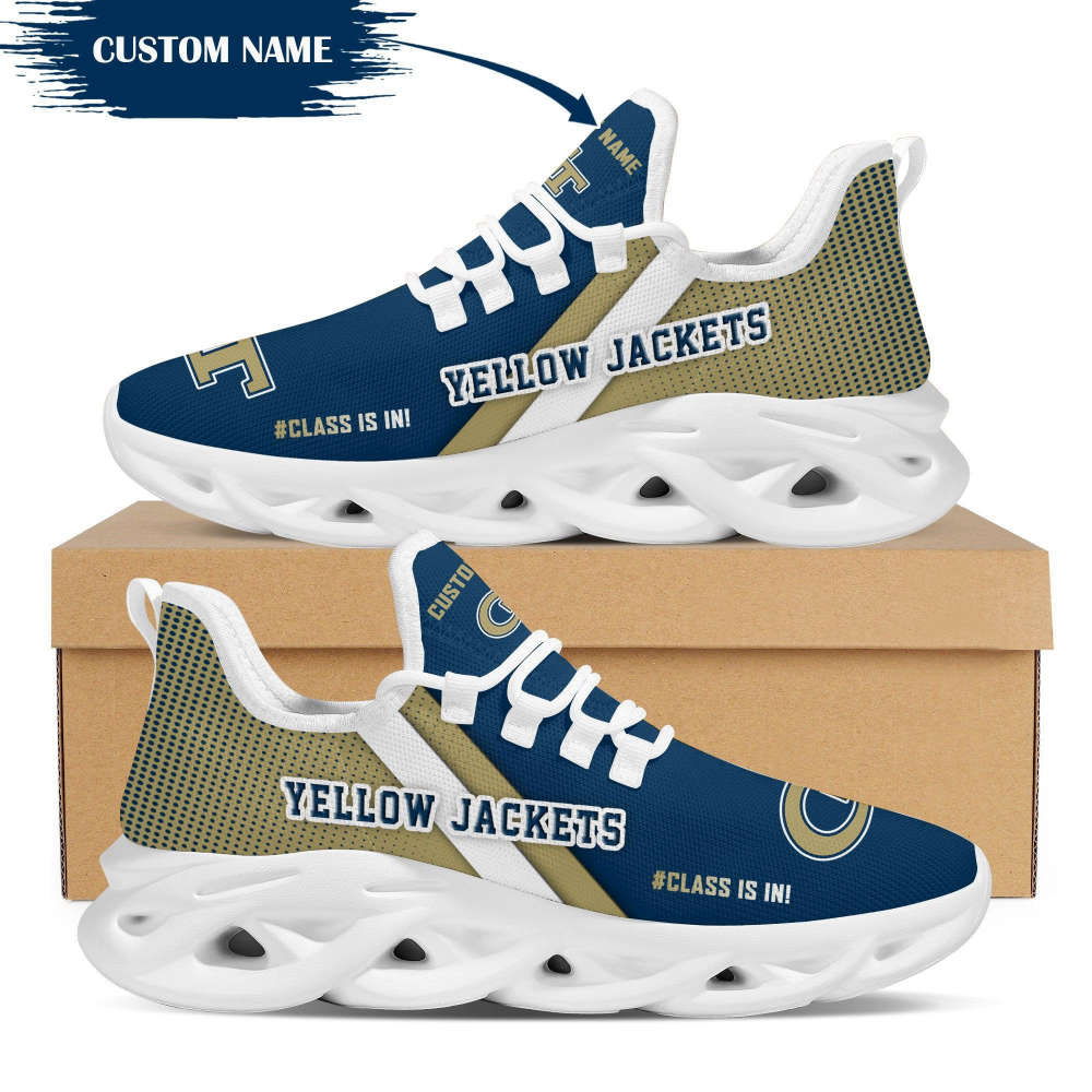 Sportswearmerch Georgia Tech Yellow Jackets NCAA Max Soul Shoes Sneakers For Men And Women