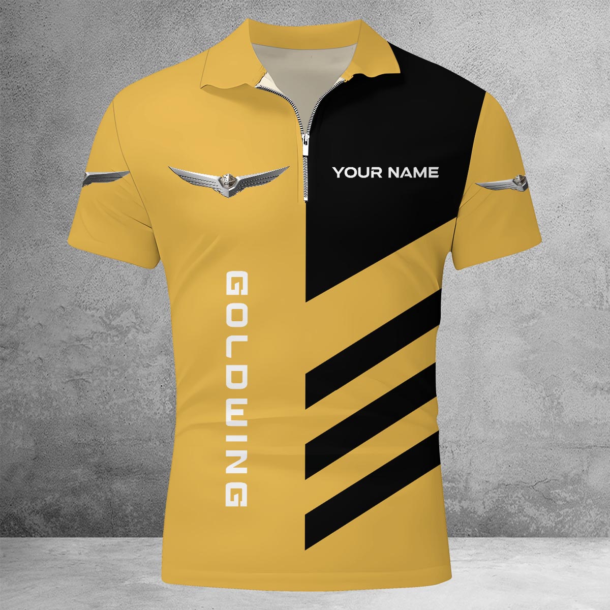 Sportswearmerch GMC Car Lapel Zip Polo Shirt For Fan