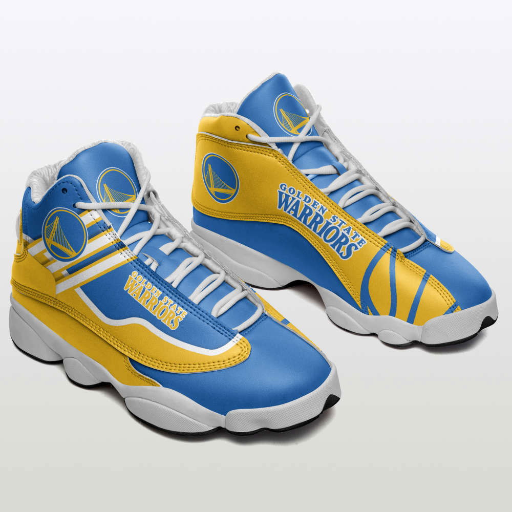 Sportswearmerch Golden State Warriors NBA AJ13 Sneakers Shoes For Men And Women
