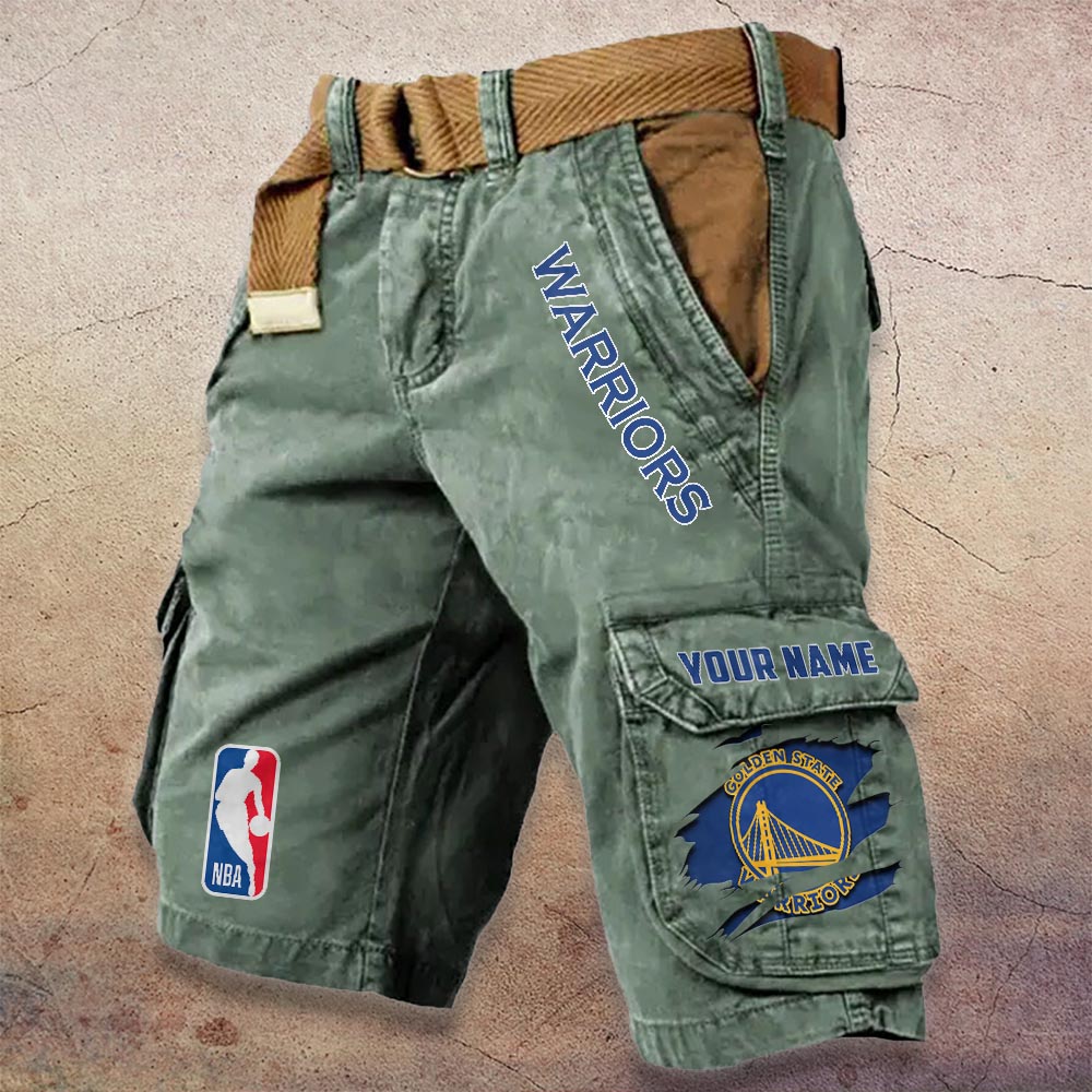 Sportswearmerch Golden State Warriors NBA Denim Short For Fan