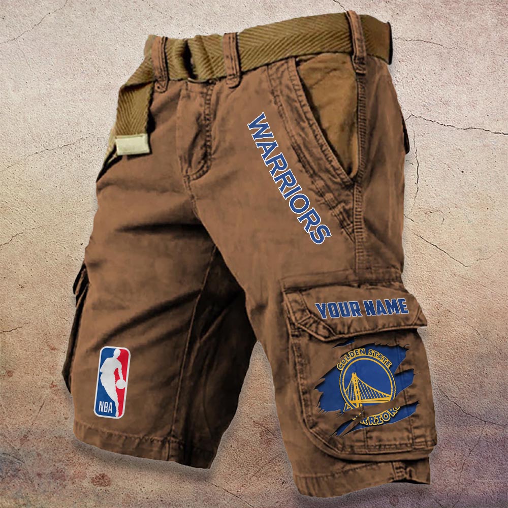 Sportswearmerch Golden State Warriors NBA Denim Short For Fan
