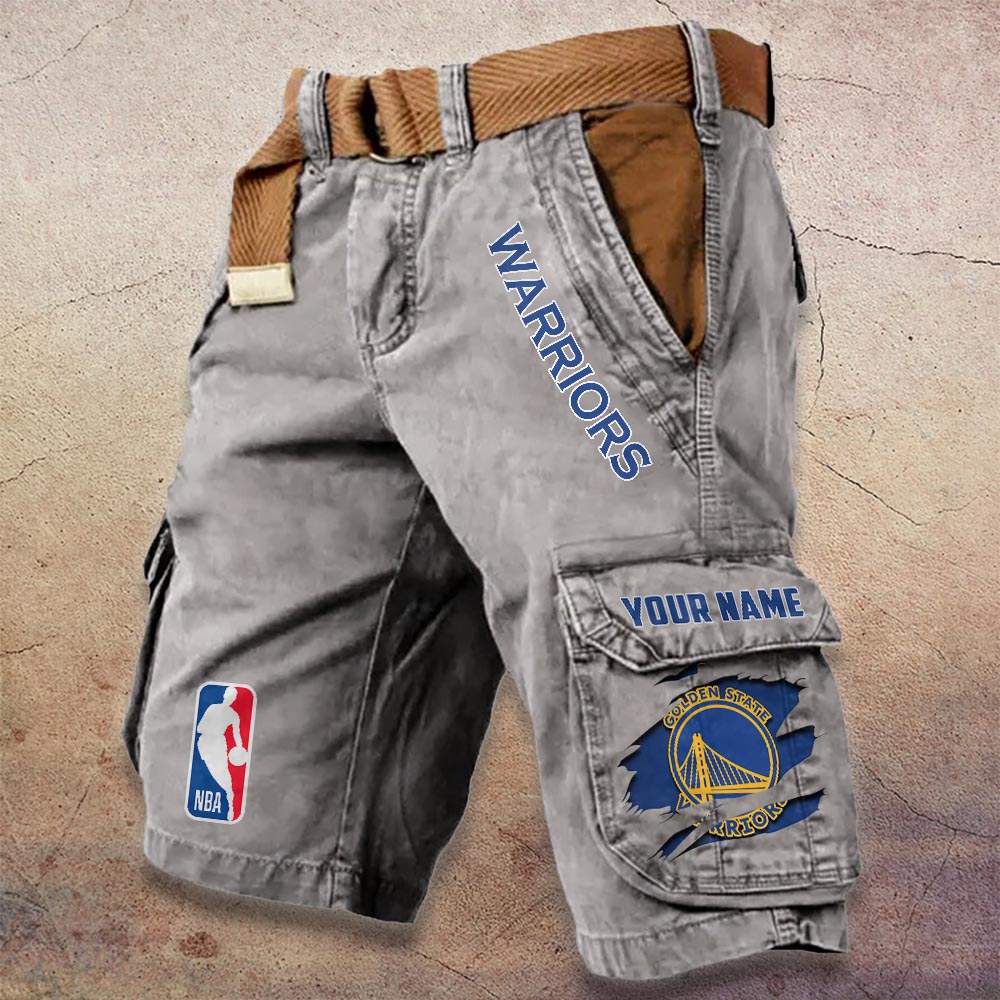 Sportswearmerch Golden State Warriors NBA Denim Short For Fan