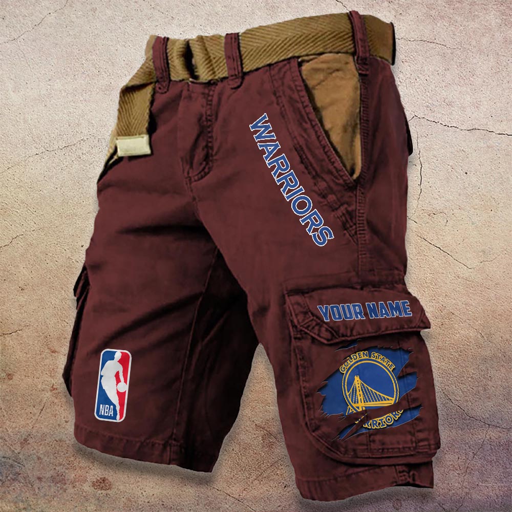 Sportswearmerch Golden State Warriors NBA Denim Short For Fan