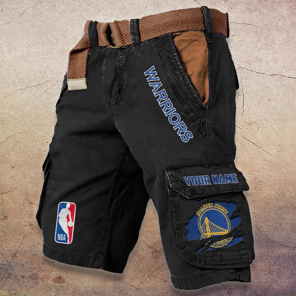 Sportswearmerch Golden State Warriors NBA Denim Short For Fan