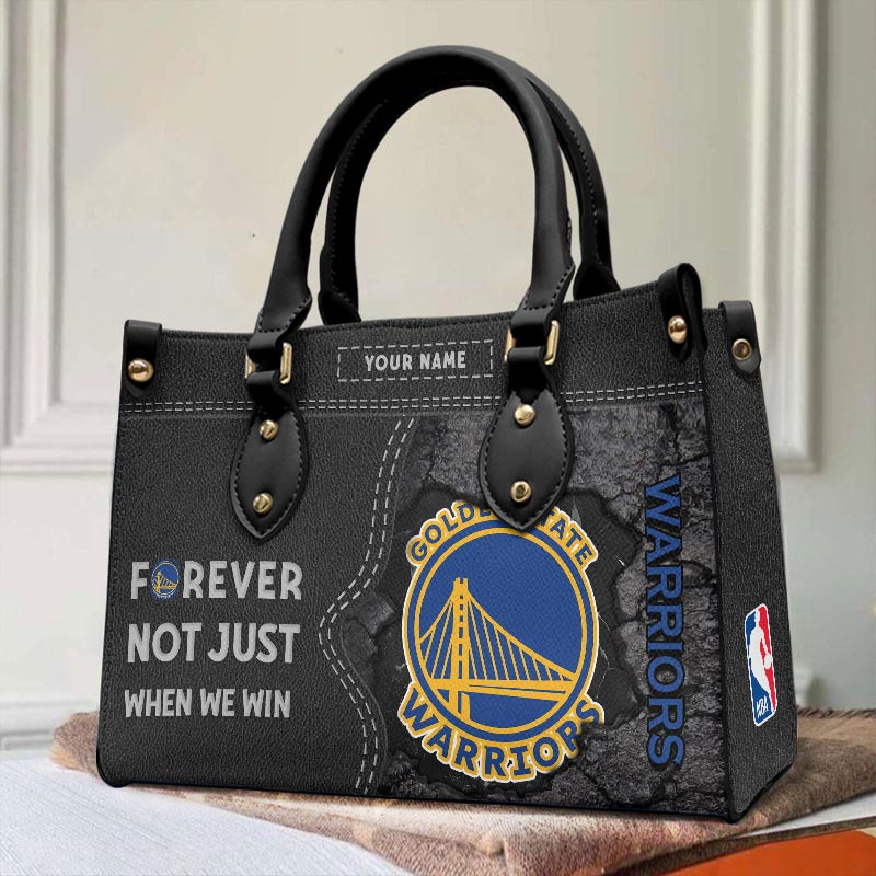 Sportswearmerch Golden State Warriors NBA Leather Handbag For Fan