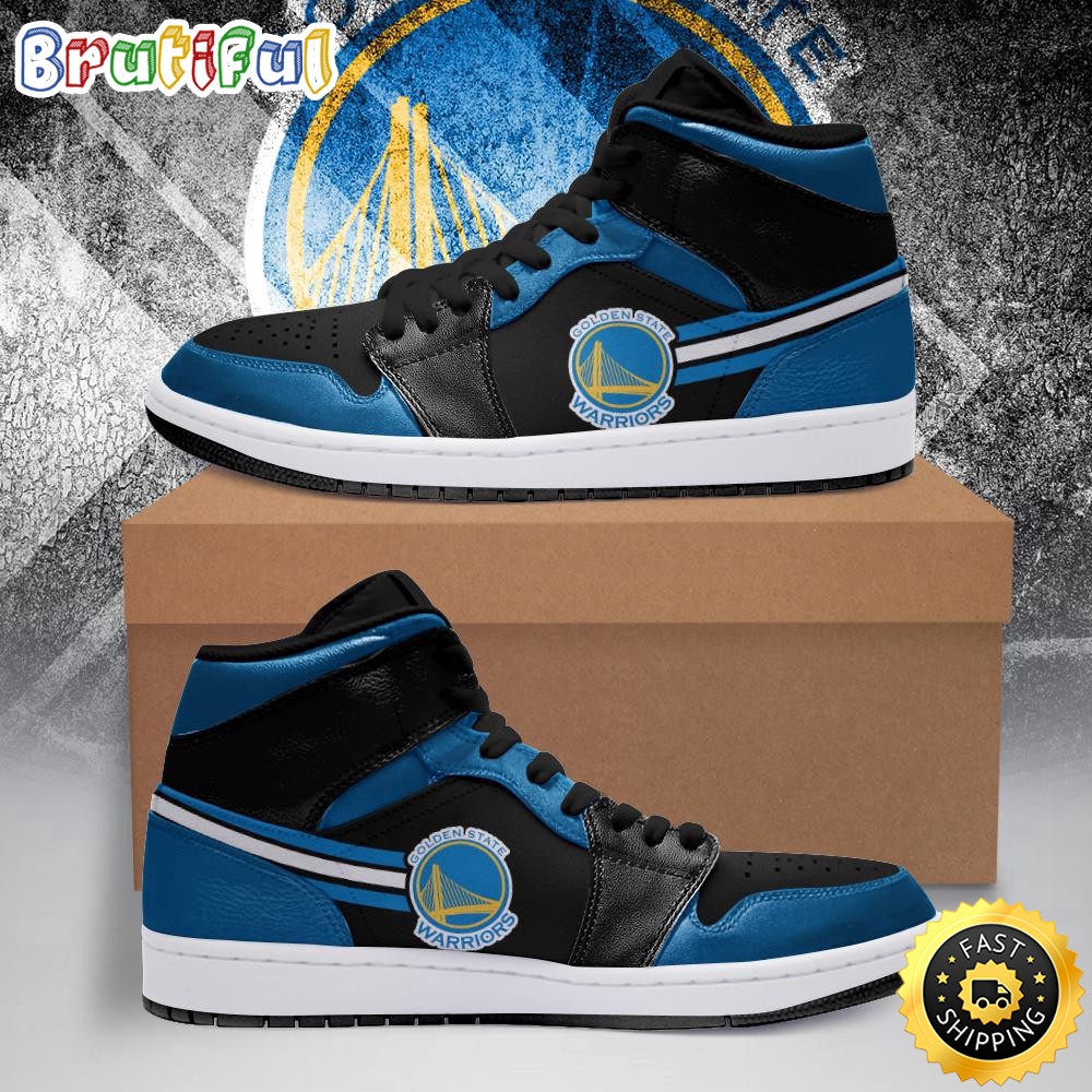 Sportswearmerch Golden State Warriors NBA Timeless Jordan 1 Kicks AJ1 High Sneakers Shoes For Men And Women