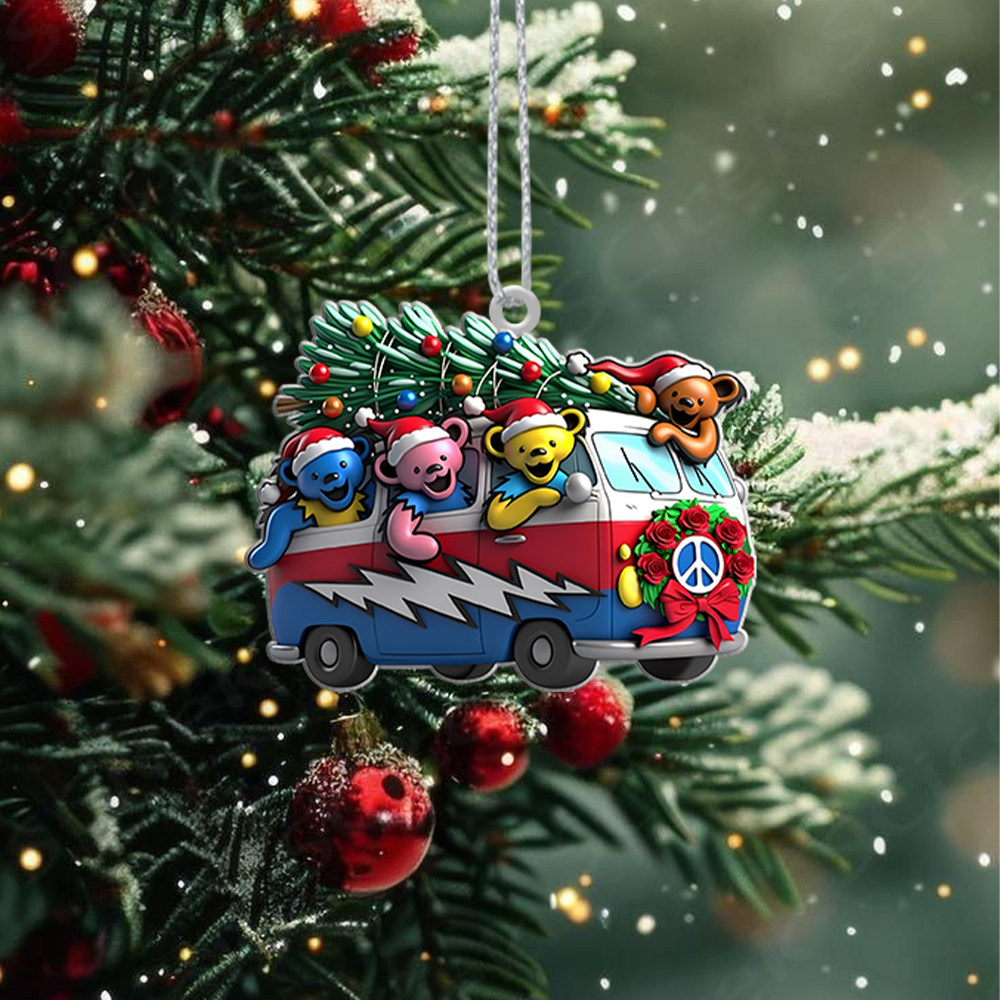 Sportswearmerch Grateful Dead x Christmas Acrylic Ornament Gift For Fans