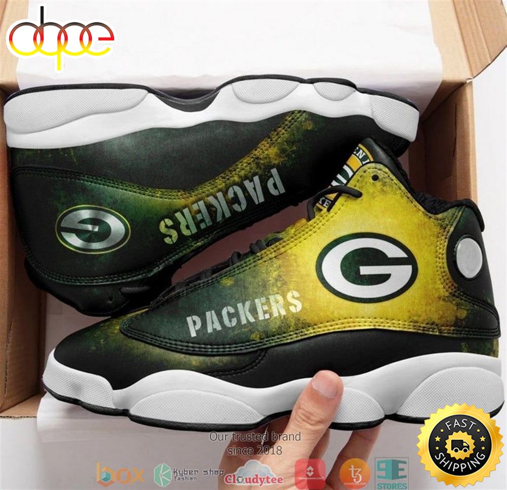 Sportswearmerch Green Bay Packer Big Logo Football 3 AJ13 Sneakers Shoes For Men And Women