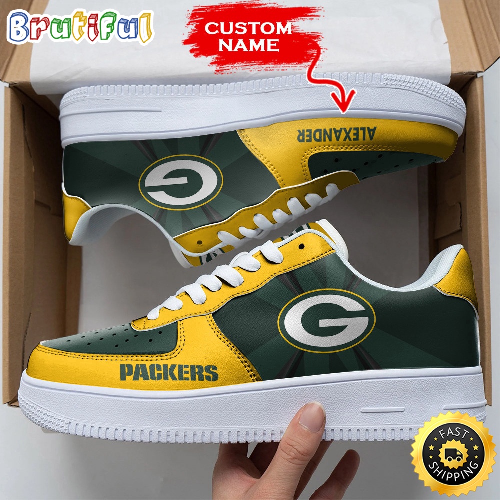 Sportswearmerch Green Bay Packers NFL Air Low-Top Sneakers Shoes For Men And Women