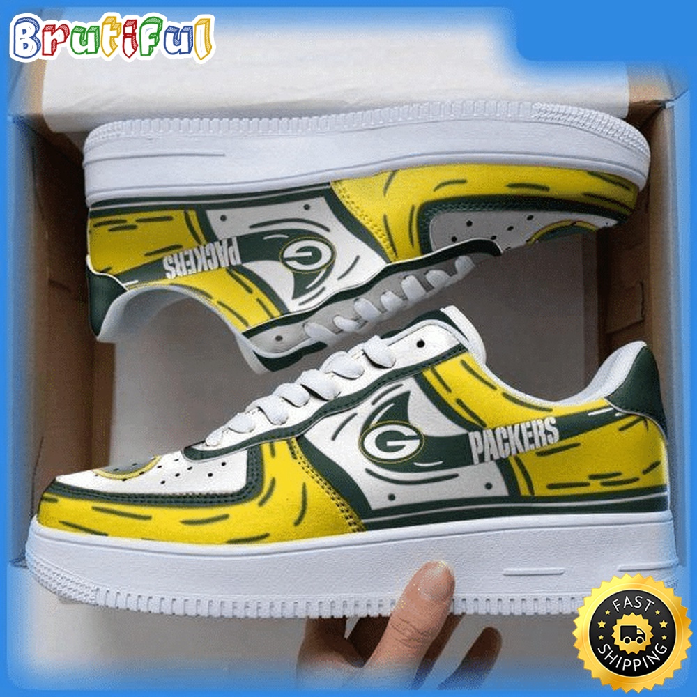 Sportswearmerch Green Bay Packers NFL Air Low-Top Sneakers Shoes For Men And Women