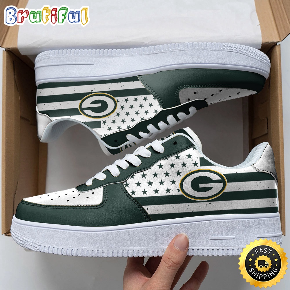 Sportswearmerch Green Bay Packers NFL Air Low-Top Sneakers Shoes For Men And Women
