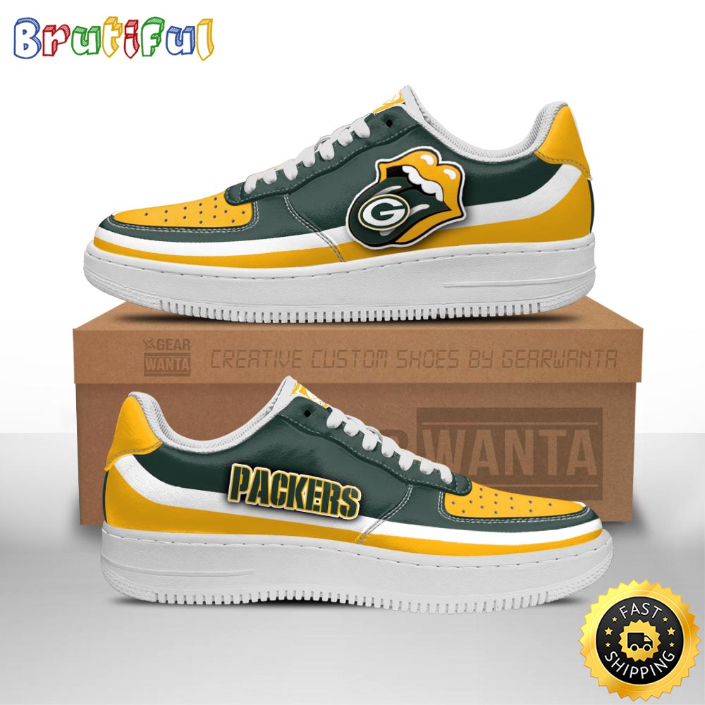 Sportswearmerch Green Bay Packers NFL Air Low-Top Sneakers Shoes For Men And Women