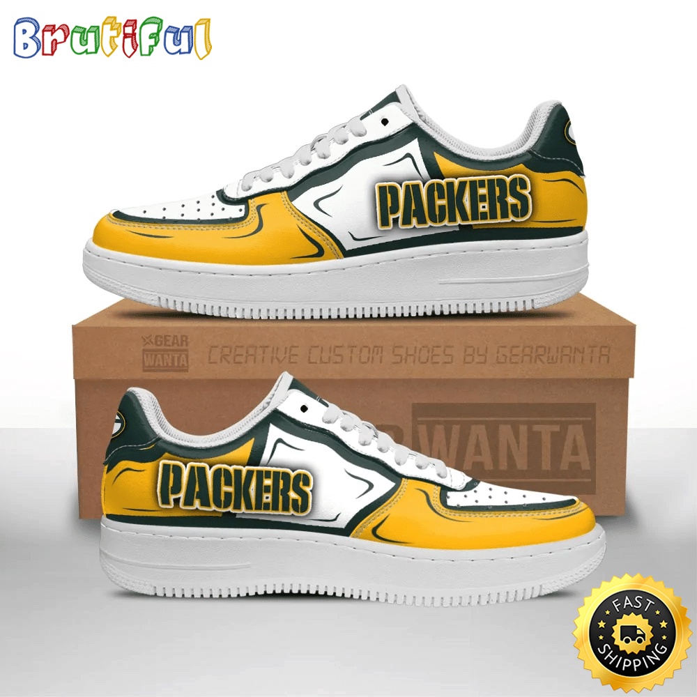 Sportswearmerch Green Bay Packers NFL Air Low-Top Sneakers Shoes For Men And Women