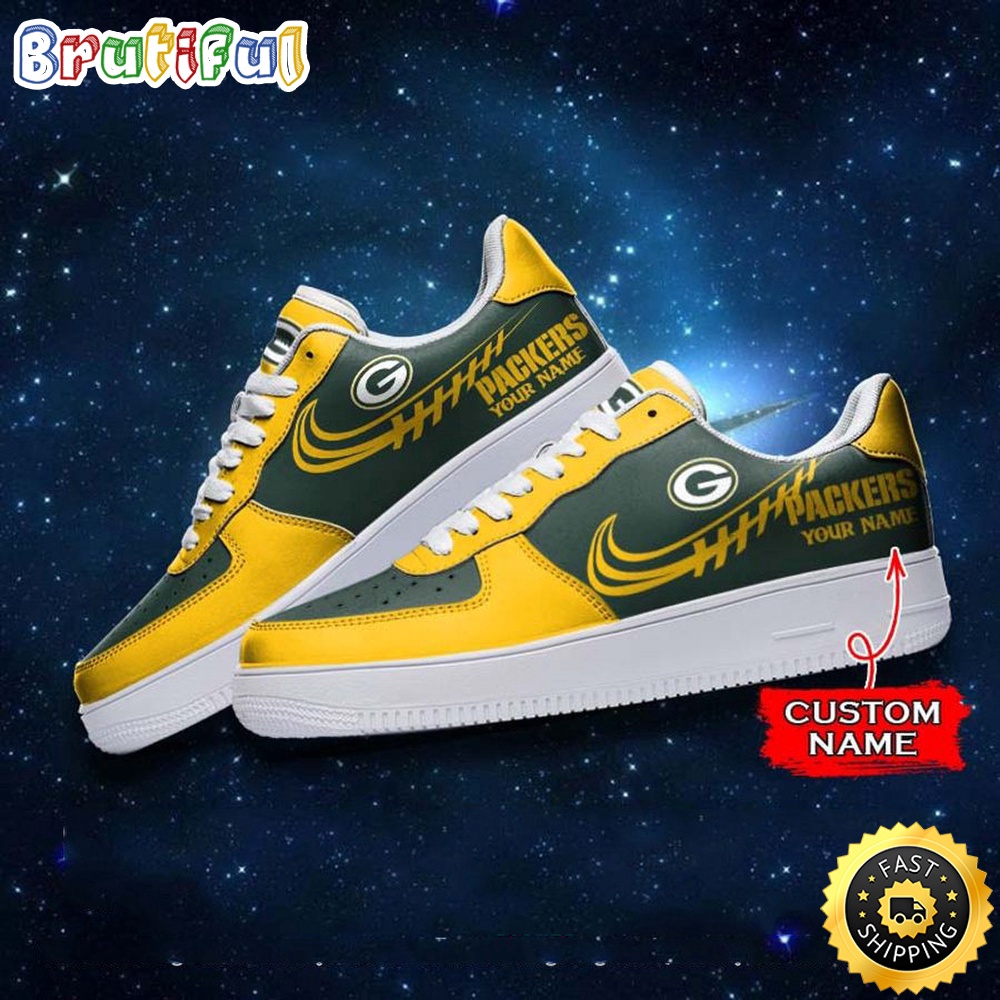 Sportswearmerch Green Bay Packers NFL Air Low-Top Sneakers Shoes For Men And Women