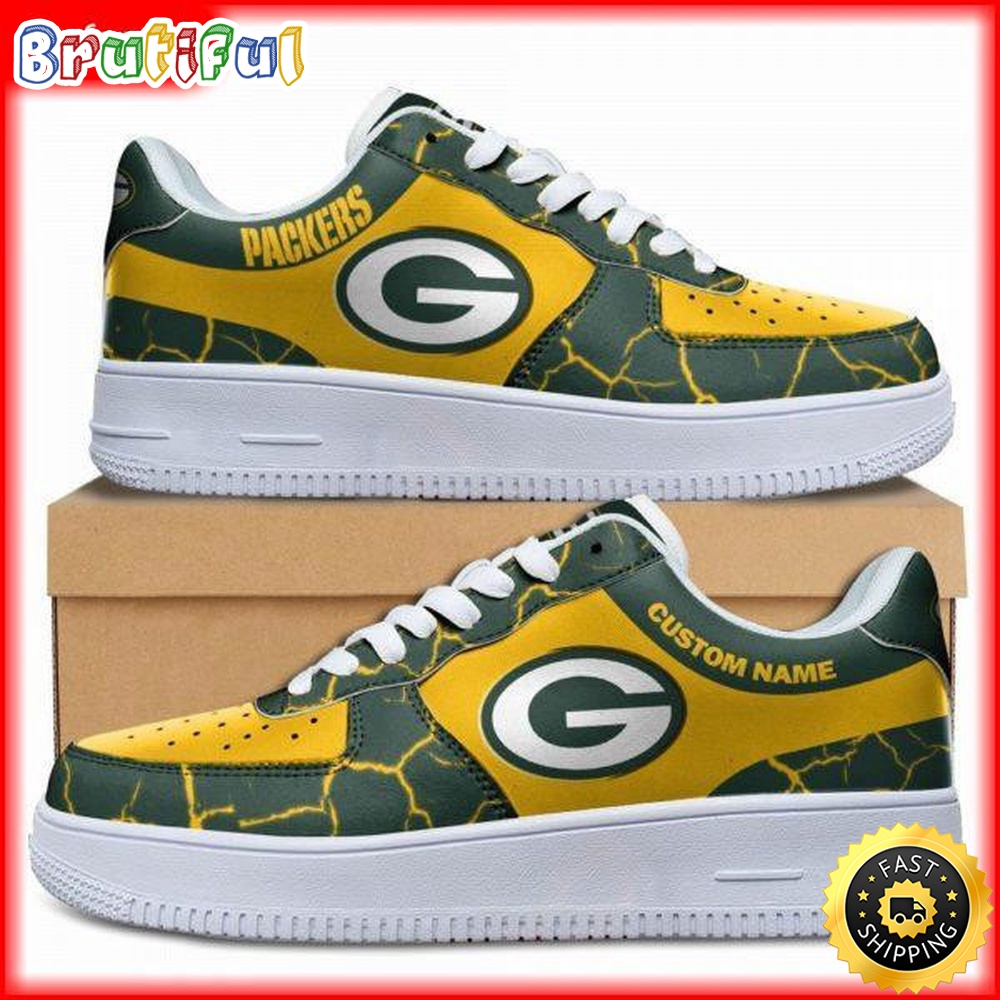 Sportswearmerch Green Bay Packers NFL Air Low-Top Sneakers Shoes For Men And Women
