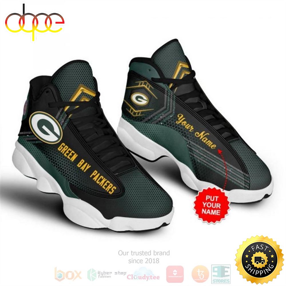 Sportswearmerch Green Bay Packers NFL AJ13 Sneakers Shoes For Men And Women