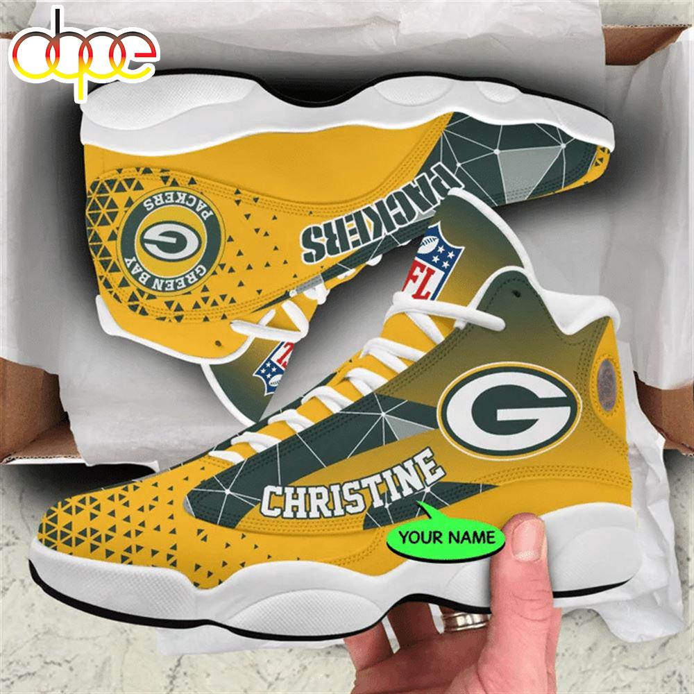 Sportswearmerch Green Bay Packers NFL AJ13 Sneakers Shoes For Men And Women