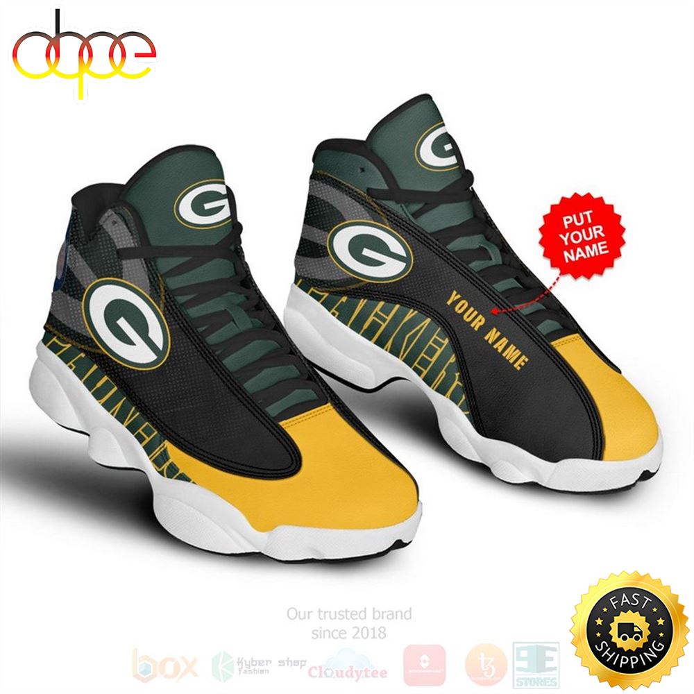 Sportswearmerch Green Bay Packers NFL AJ13 Sneakers Shoes For Men And Women