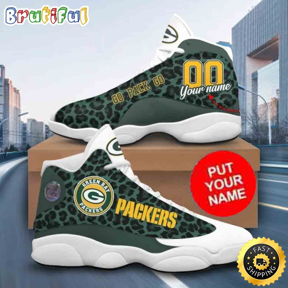 Sportswearmerch Green Bay Packers NFL AJ13 Sneakers Shoes For Men And Women