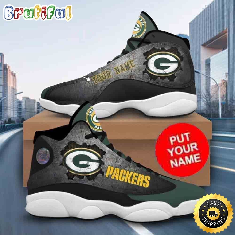 Sportswearmerch Green Bay Packers NFL AJ13 Sneakers Shoes For Men And Women