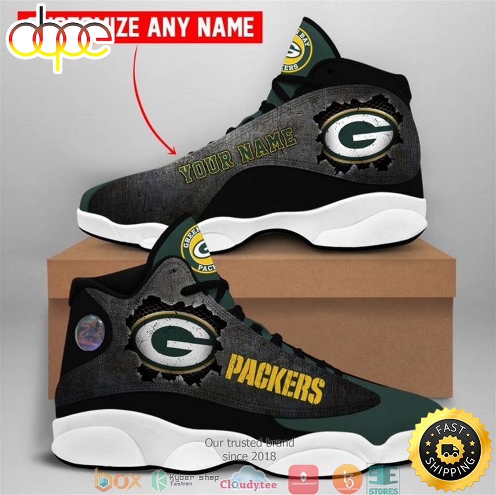 Sportswearmerch Green Bay Packers NFL AJ13 Sneakers Shoes For Men And Women
