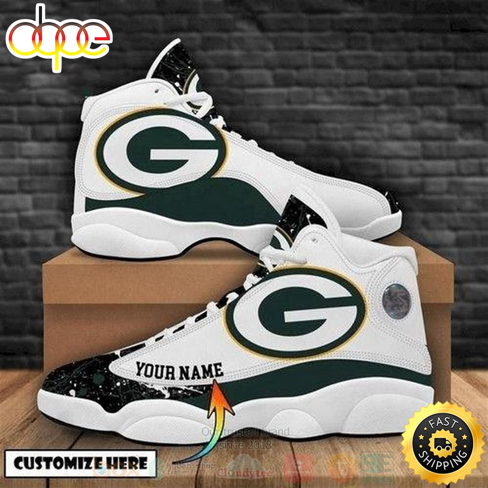 Sportswearmerch Green Bay Packers NFL AJ13 Sneakers Shoes For Men And Women