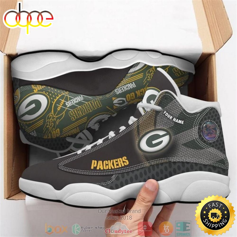 Sportswearmerch Green Bay Packers NFL AJ13 Sneakers Shoes For Men And Women