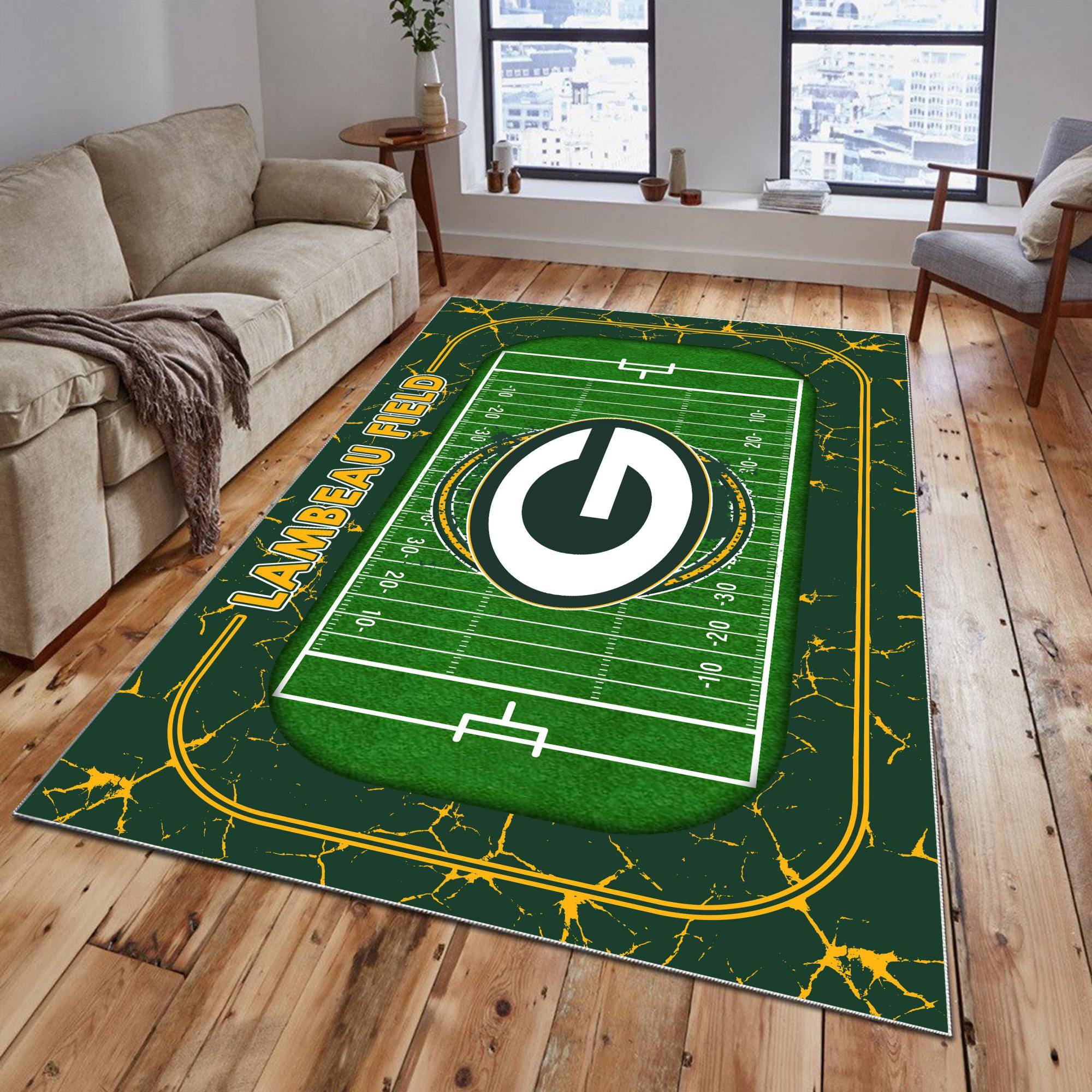 Sportswearmerch Green Bay Packers NFL Area Rug For Fan