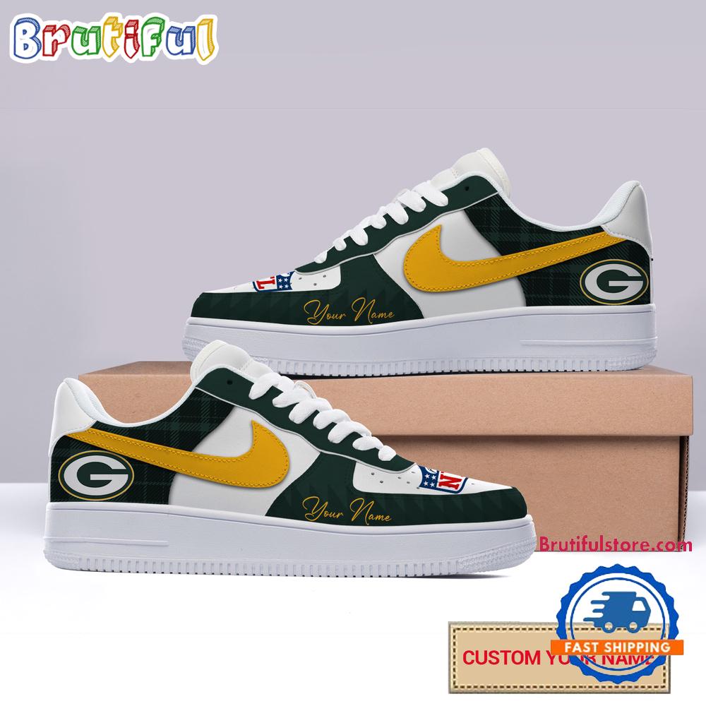 Sportswearmerch Green Bay Packers NFL Christmas Logo Pattern Custom Air Low-Top Shoes For Men And Women