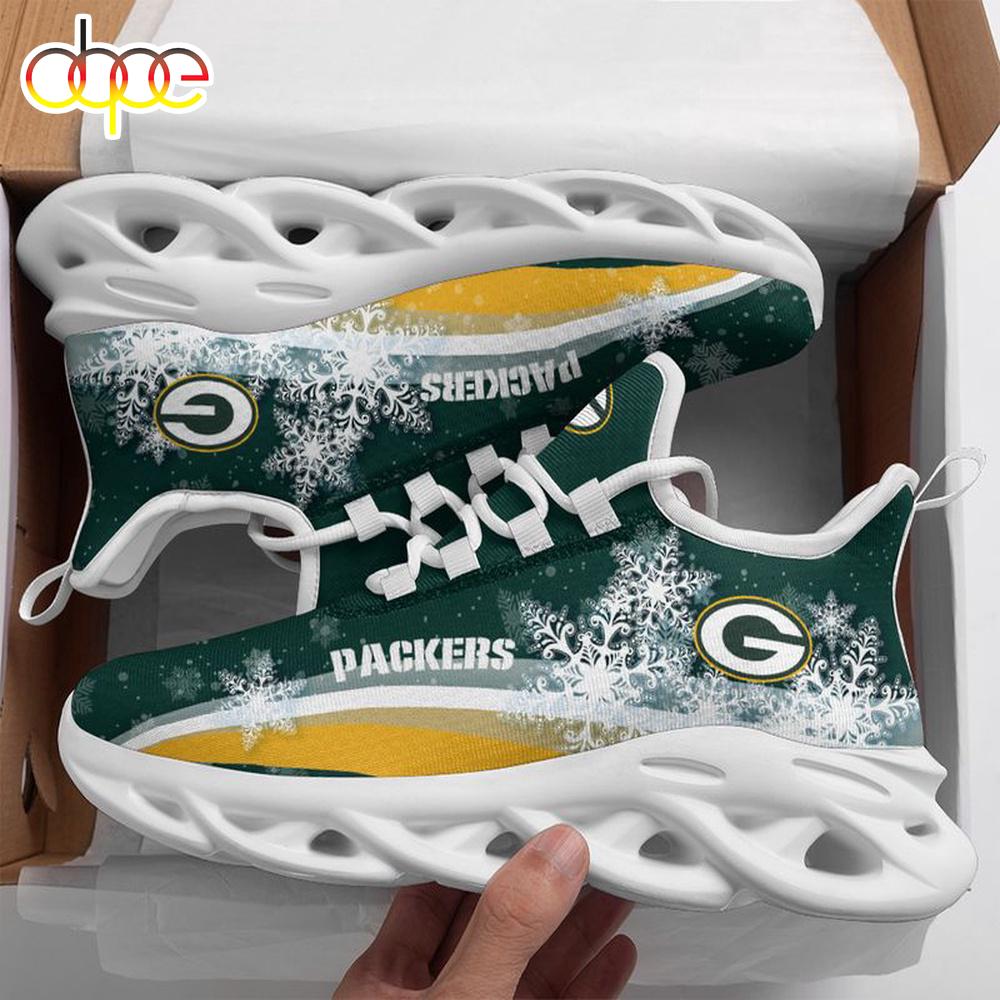 Sportswearmerch Green Bay Packers NFL Christmas Snow Max Soul Shoes Sneakers For Men And Women