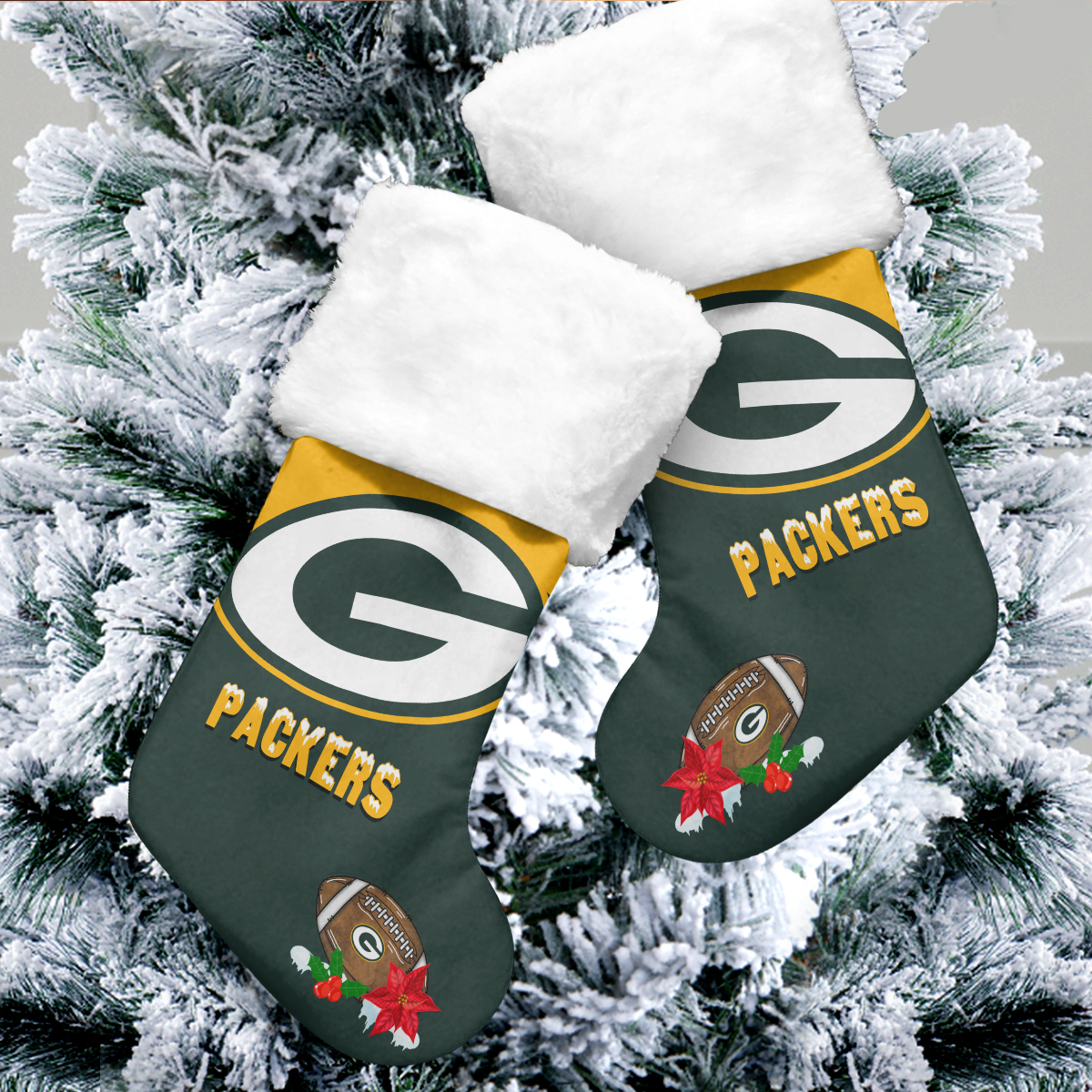 Sportswearmerch Green Bay Packers NFL Christmas Socks For Fan