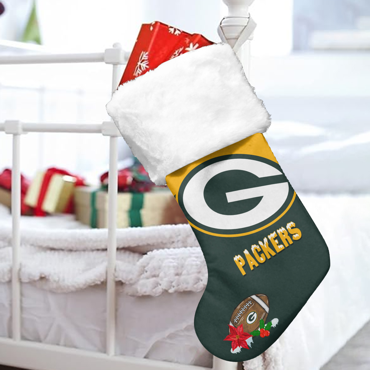 Sportswearmerch Green Bay Packers NFL Christmas Socks For Fan