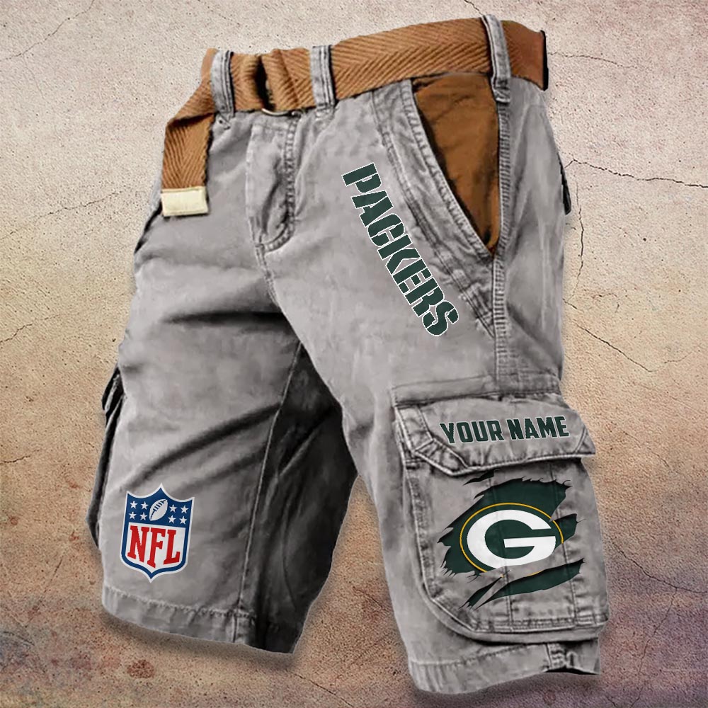 Sportswearmerch Green Bay Packers NFL Denim Short For Fan