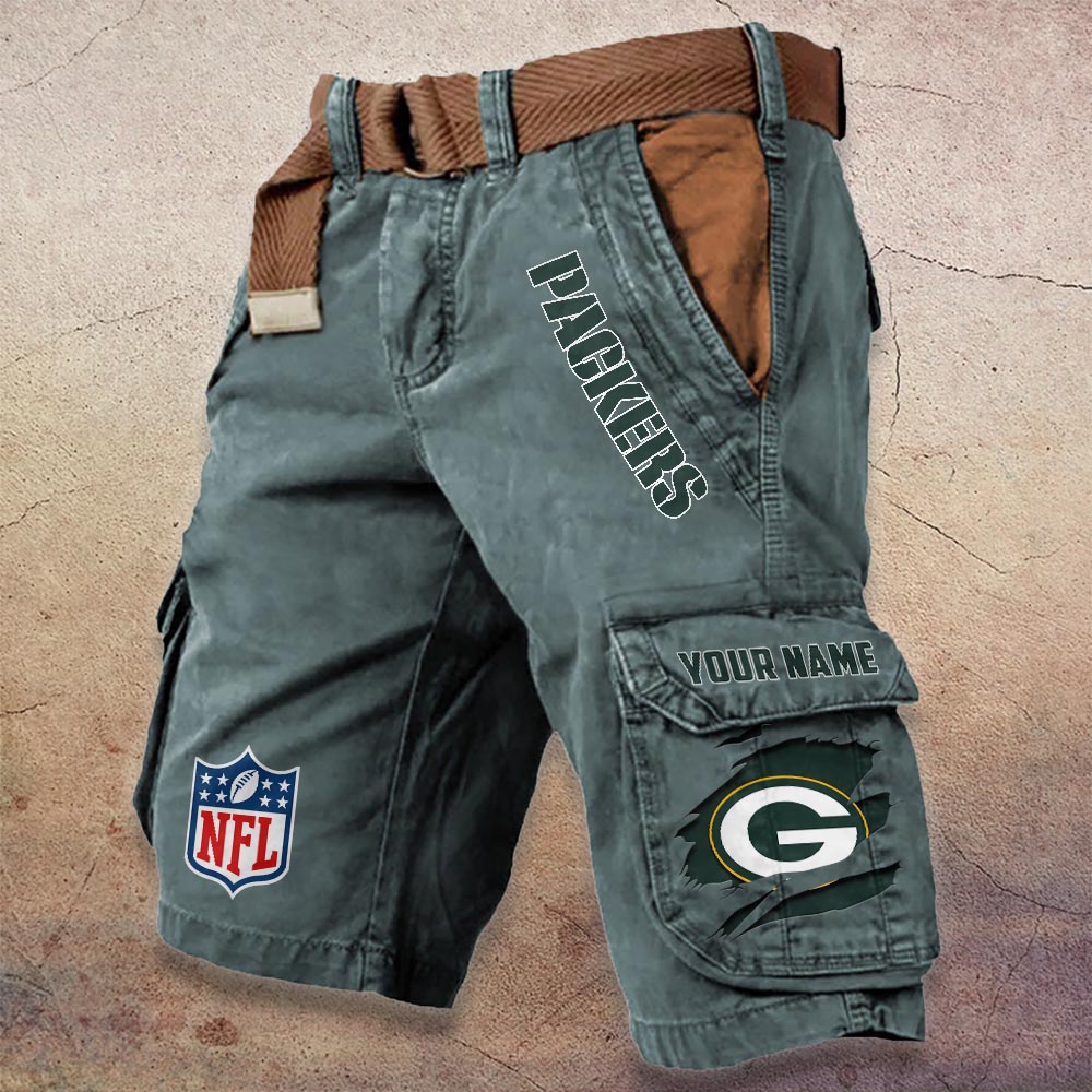 Sportswearmerch Green Bay Packers NFL Denim Short For Fan