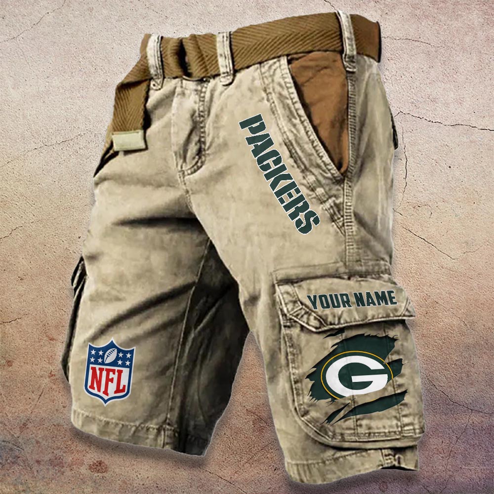 Sportswearmerch Green Bay Packers NFL Denim Short For Fan