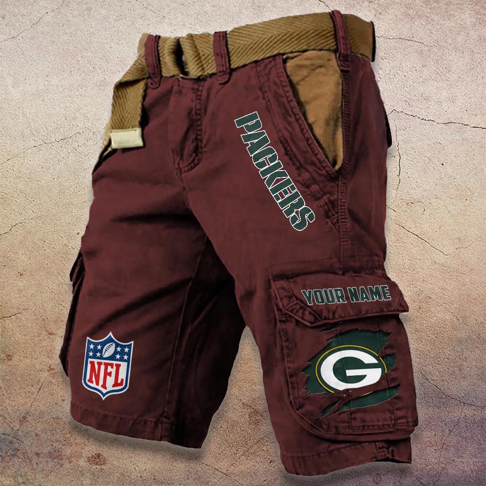 Sportswearmerch Green Bay Packers NFL Denim Short For Fan