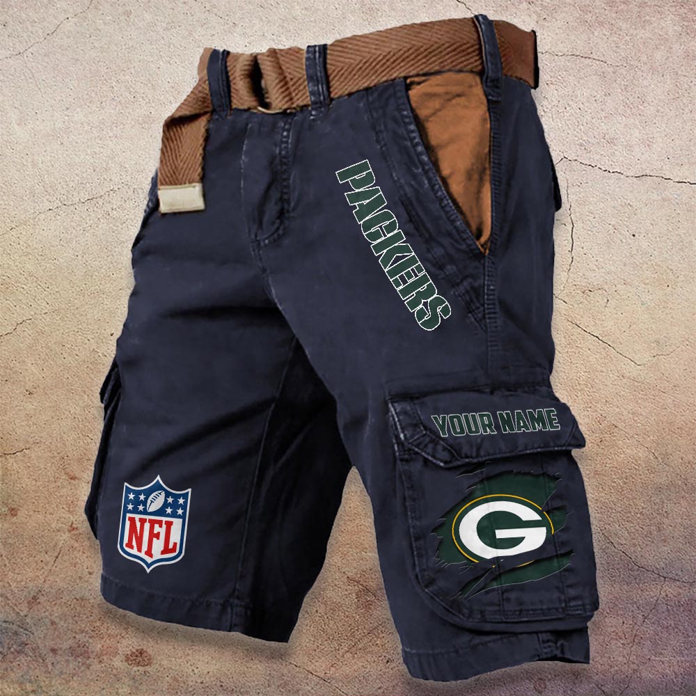 Sportswearmerch Green Bay Packers NFL Denim Short For Fan