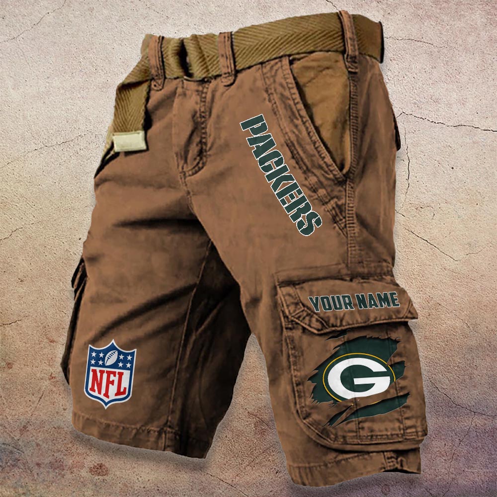 Sportswearmerch Green Bay Packers NFL Denim Short For Fan