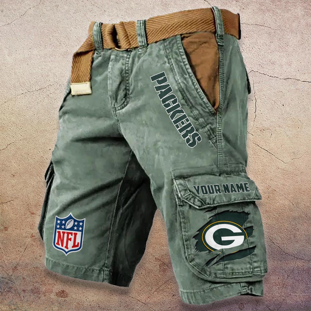 Sportswearmerch Green Bay Packers NFL Denim Short For Fan