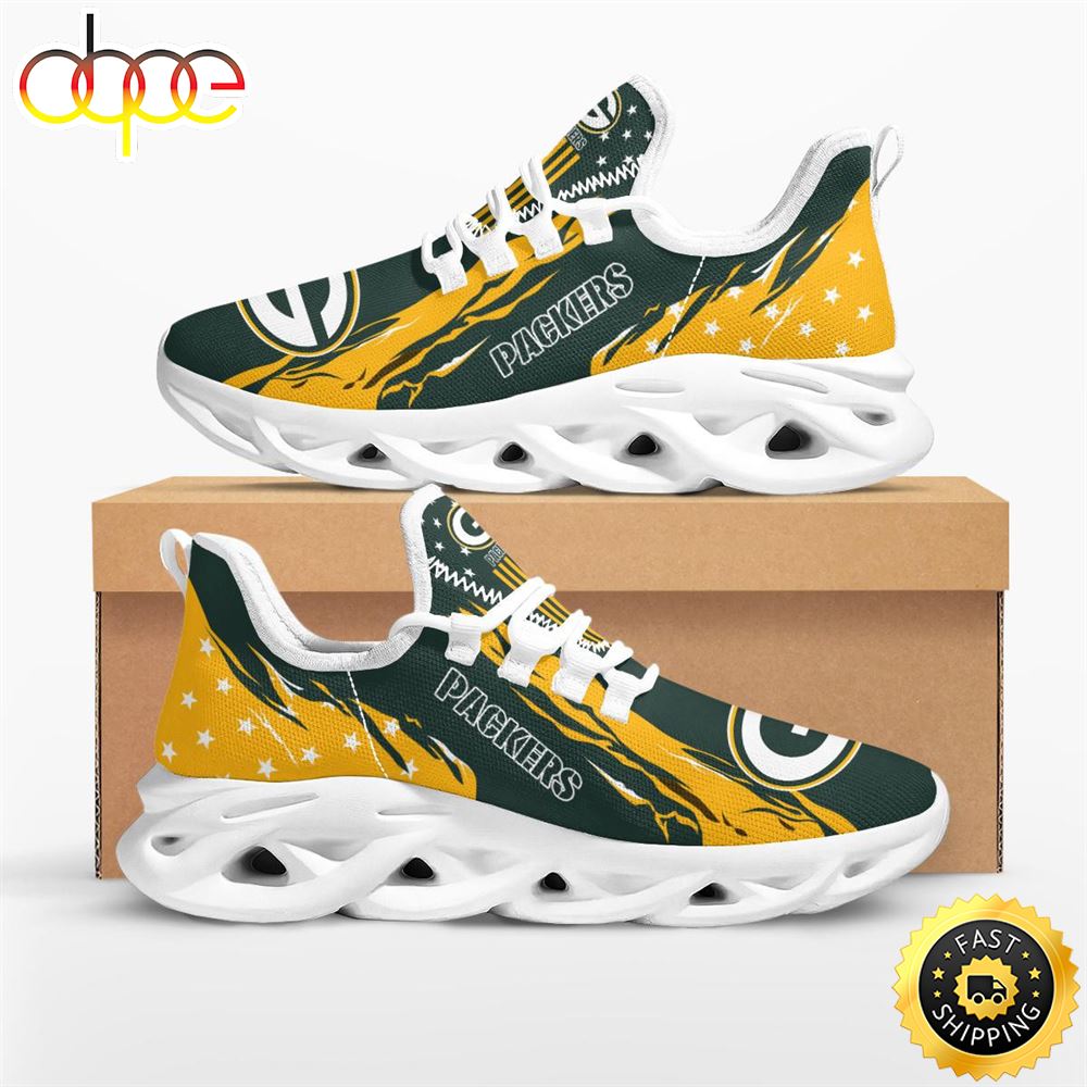 Sportswearmerch Green Bay Packers NFL Max Soul Shoes Sneakers For Men And Women