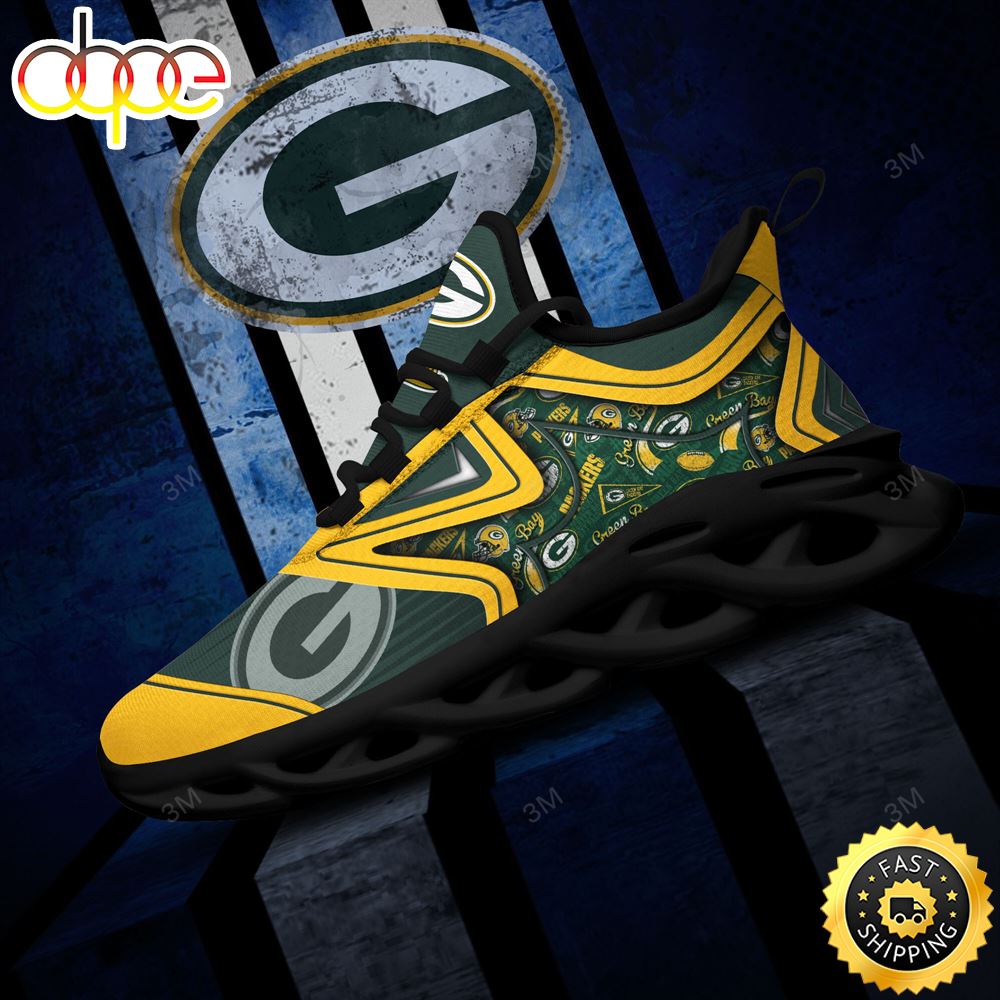 Sportswearmerch Green Bay Packers NFL Max Soul Shoes Sneakers For Men And Women