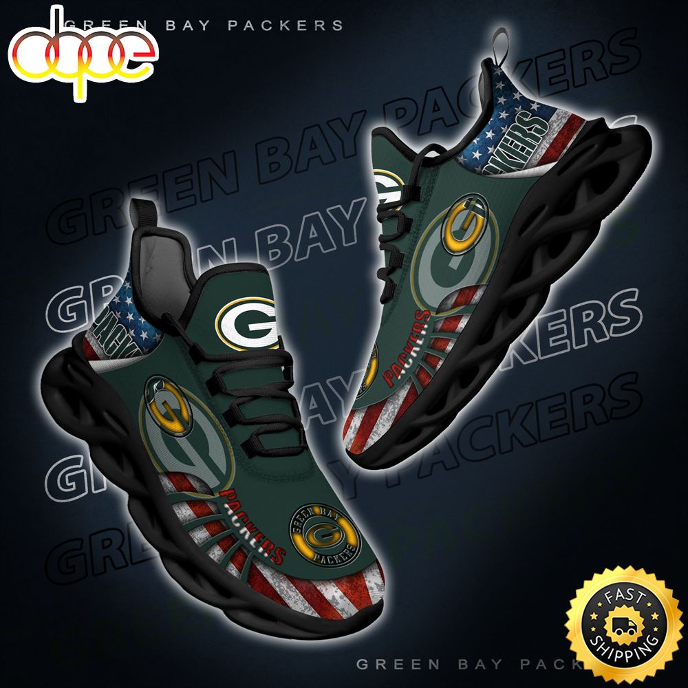 Sportswearmerch Green Bay Packers NFL Max Soul Shoes Sneakers For Men And Women