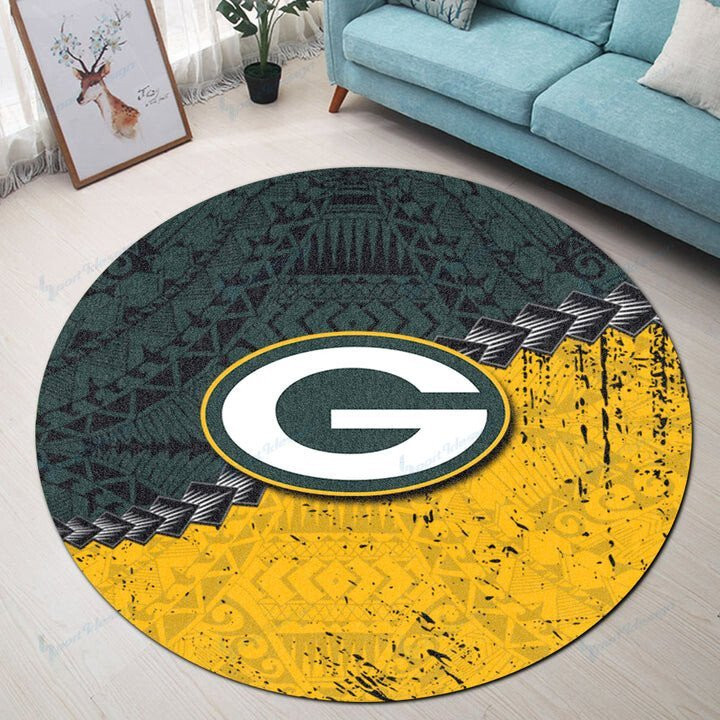 Sportswearmerch Green Bay Packers NFL Round Rug For Fan