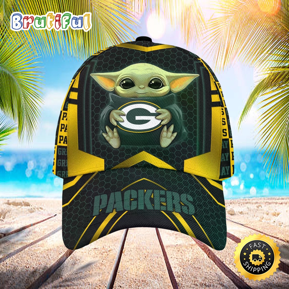 Sportswearmerch Green Bay Packers NFL x Baby Yoda Classic Cap For Fan